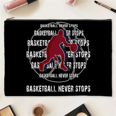 Basketball Never Stops Cosmetic Bag (xxxl) 