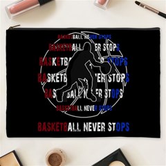Basketball Never Stops Cosmetic Bag (xxxl) 