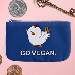 Go Vegan - Cute Chick  Large Coin Purse