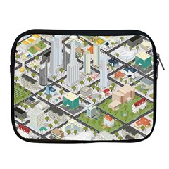 Simple Map Of The City Apple Ipad 2/3/4 Zipper Cases