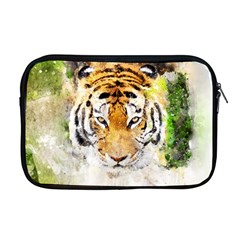 Tiger Watercolor Colorful Animal Apple Macbook Pro 17  Zipper Case