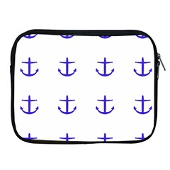 Royal Anchors On White Apple Ipad 2/3/4 Zipper Cases
