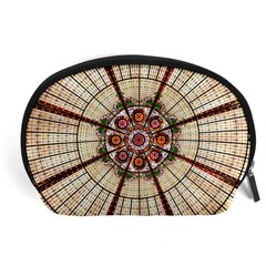 Pattern Round Abstract Geometric Accessory Pouch (large)