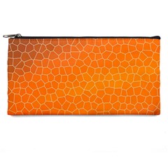 Orange Mosaic Structure Background Pencil Cases