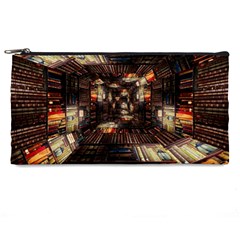 Library Tunnel Books Stacks Pencil Cases