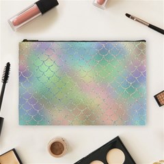 Pastel Mermaid Sparkles Cosmetic Bag (large)