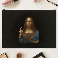 Salvator Mundi Leonardo Davindi 1500 Jesus Christ Savior Of The World Original Paint Most Expensive In The World Cosmetic Bag (xxxl)