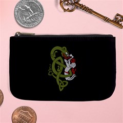 Pepe The Frog Rare Celtic Viking Norse Dragon Pattern Deus Vult Medieval Wojak Crusader Large Coin Purse