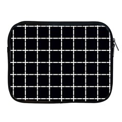 Pattern Carreaux Blanc/noir Apple Ipad 2/3/4 Zipper Cases