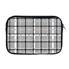 Pattern Carreaux Noir/gris Apple Macbook Pro 17  Zipper Case