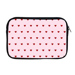 Hearts Seamless Pattern Pink Background Apple Macbook Pro 17  Zipper Case