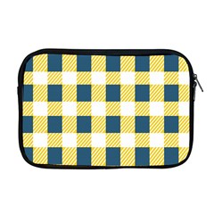 Diagonal Checkered Plaid Seamless Pattern Apple Macbook Pro 17  Zipper Case