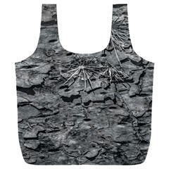 Black And White Texture Print Full Print Recycle Bag (xxxl)