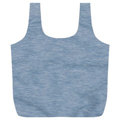 Faded Denim Blue Texture Full Print Recycle Bag (xxxl)