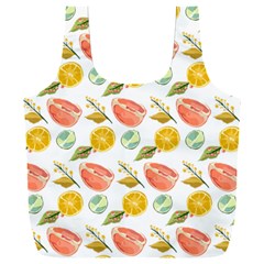 Citrus Gouache Pattern Full Print Recycle Bag (xxxl)
