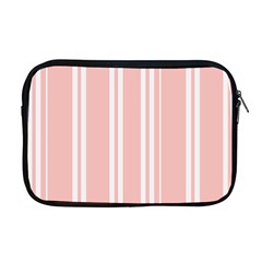 Bandes Blanc/rose Clair Apple Macbook Pro 17  Zipper Case