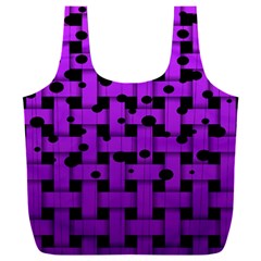 Weaved Bubbles At Strings, Purple, Violet Color Full Print Recycle Bag (xxxl)