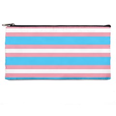 Trans Flag Stripes Pencil Case