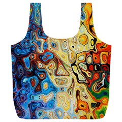 Colorful Structure Full Print Recycle Bag (xxxl)