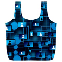 Smartphone-system-web-news Full Print Recycle Bag (xxxl)
