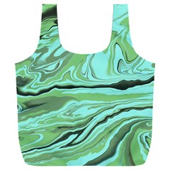 Waves Marbled Abstract Background Full Print Recycle Bag (xxxl)