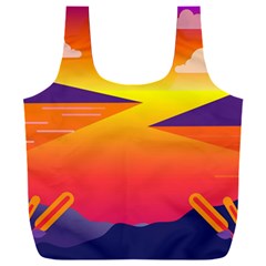 Sunset Lake Forest Hills Camp Full Print Recycle Bag (xxxl)