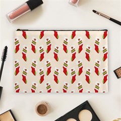 Christmas-background-christmas-stockings Cosmetic Bag (large)