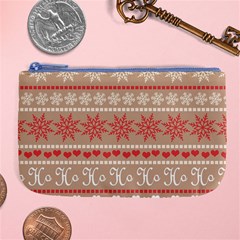 Christmas-pattern-background Large Coin Purse