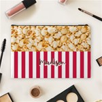 Personalized Name Popcorn Cosmetic Bag (Large) Back