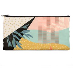 Leaves Pattern Design Colorful Pencil Case