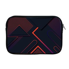Gradient-geometric-shapes-dark-background-design Apple Macbook Pro 17  Zipper Case