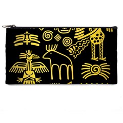 Golden-indian-traditional-signs-symbols Pencil Case