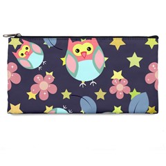 Owl-stars-pattern-background Pencil Case