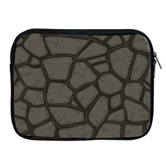 Cartoon-gray-stone-seamless-background-texture-pattern Apple Ipad 2/3/4 Zipper Cases