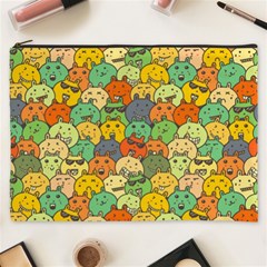 Seamless Pattern With Doodle Bunny Cosmetic Bag (xxxl)