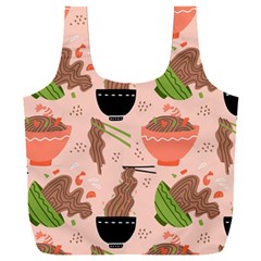 Japanese Street Food  Soba Noodle In Bowls Full Print Recycle Bag (xxxl)