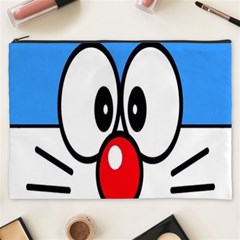 Doraemon Face, Anime, Blue, Cute, Japan Cosmetic Bag (xxxl)