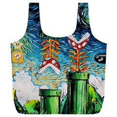 Cartoon Game Games Starry Night Doctor Who Van Gogh Parody Full Print Recycle Bag (xxxl)