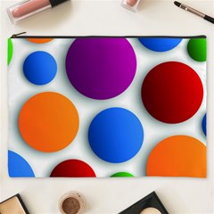 Abstract Dots Colorful Cosmetic Bag (xxxl)