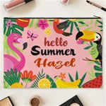 Personalized Summer Tropical Name Cosmetic Bag Cosmetic Bag (XXXL) Back