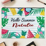 Personalized Summer Tropical Name Cosmetic Bag Cosmetic Bag (XXXL) Front
