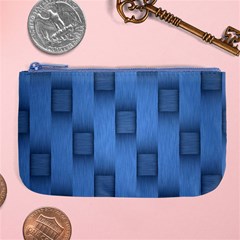 Blue Pattern Texture Large Coin Purse