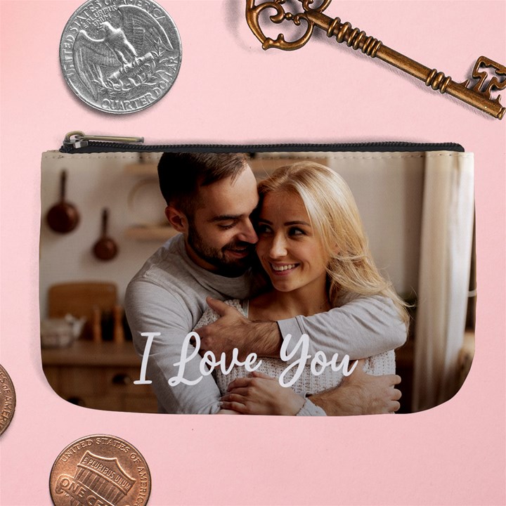 Personalized Couple Photo Anniversary Large Coin Purse Large Coin Purse