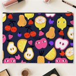 Personalized Fruits Illustration Photo Name Cosmetic Bag Cosmetic Bag (XXXL) Back