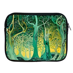 Trees Forest Mystical Forest Nature Junk Journal Scrapbooking Background Landscape Apple Ipad 2/3/4 Zipper Cases