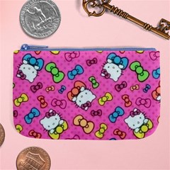 Hello Kitty, Cute, Pattern Large Coin Purse
