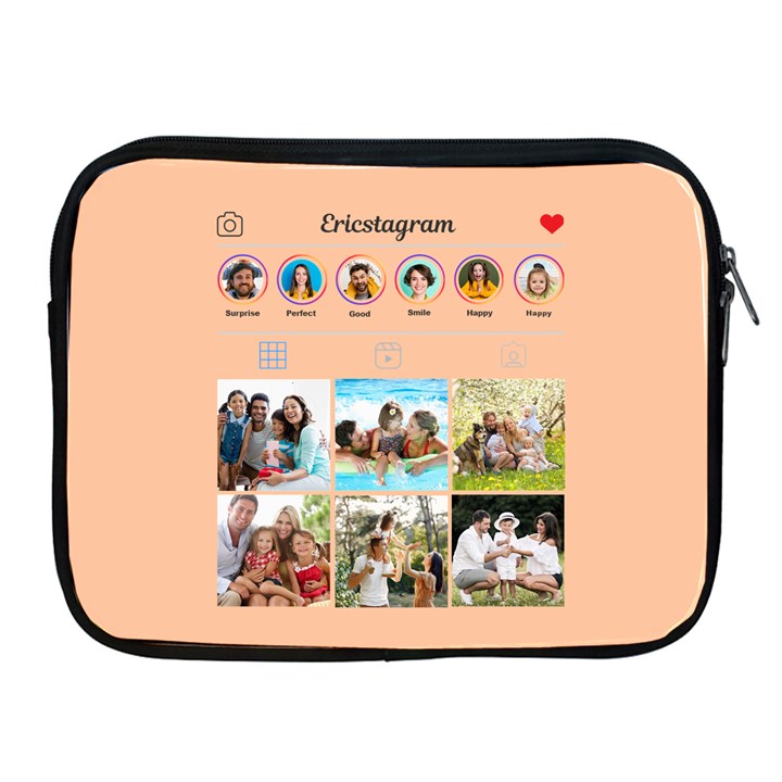 Personalized Instagram Photo Name iPad Zipper Case Apple iPad Zipper Case
