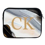 Personalized Initial Marble iPad Zipper Case Apple iPad Zipper Case Front