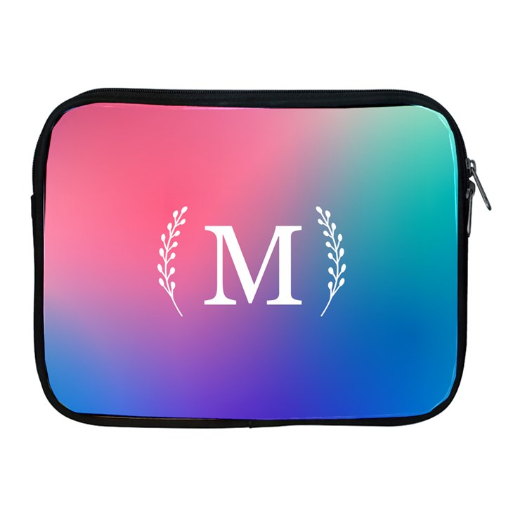 Personalized Initial iPad Zipper Case Apple iPad Zipper Case
