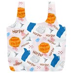 Personalized Abstract colorful collage Any Text Recycle Bag Full Print Recycle Bag (XXXL) Front